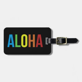Aloha Rainbow Black Gepäckanhänger