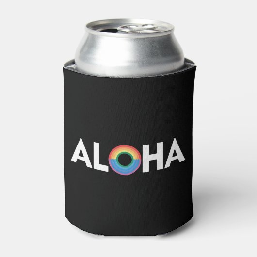 Aloha Rainbow Island Hawaii Pride LGBTQ Dosenkühler (Kanne Vorderseite)