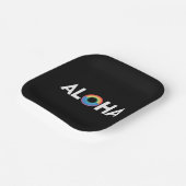 Aloha Rainbow Island Hawaii Pride LGBTQ Pappteller (Gewinkelt)