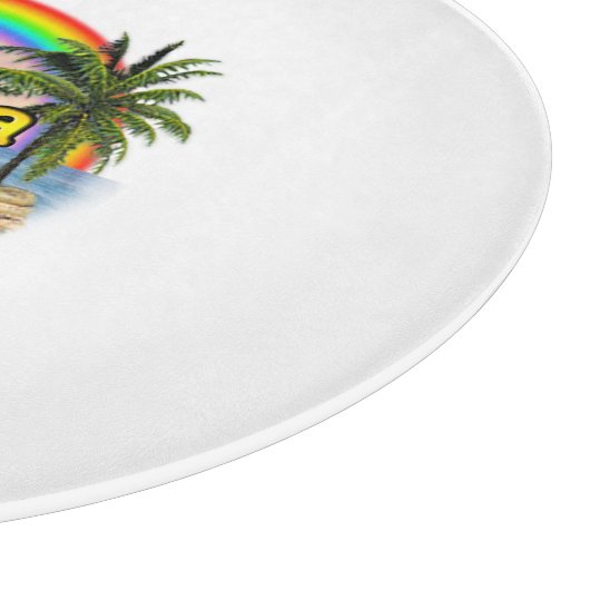 Aloha Rainbow Schneidebrett (Ecke)