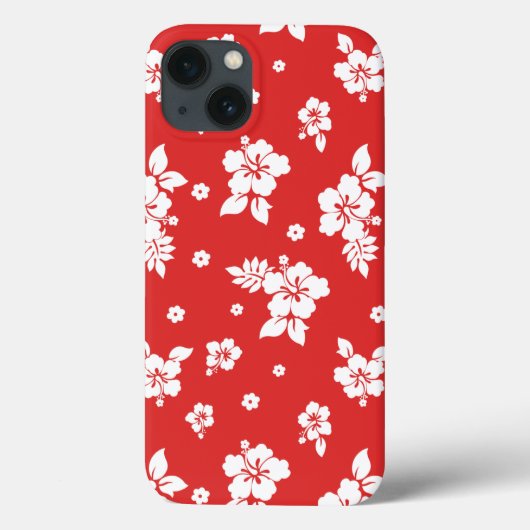 Aloha Red Classic Hawaiian Seamless Pattern Case-Mate iPhone Hülle (Rückseite)