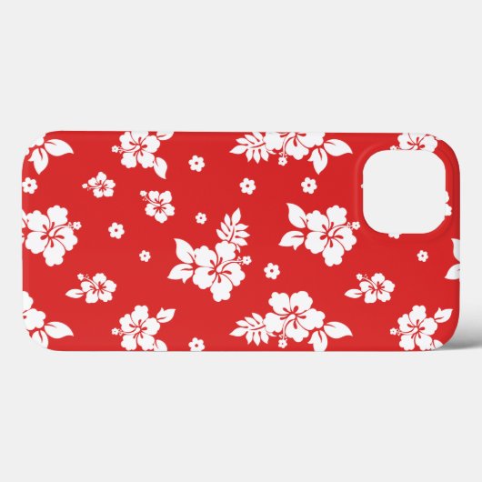 Aloha Red Classic Hawaiian Seamless Pattern Case-Mate iPhone Hülle (Rückseite (Horizontal))