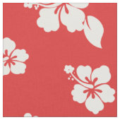 Aloha Red Classic Hawaiian Seamless Pattern Stoff (Nahaufnahme)