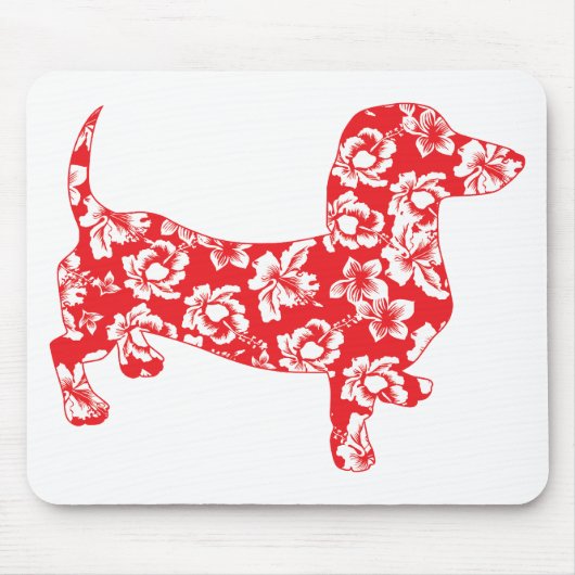 Aloha Red Dackeln Mousepad (Vorne)