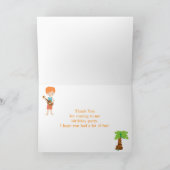 Aloha Red Hair Boy Danke-Card Dankeskarte (Innenseite)