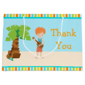 Aloha Red Haired Boy Danke Große Geschenktüte (Vorderseite)