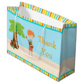 Aloha Red Haired Boy Danke Große Geschenktüte (Vorderseite Schrägansicht)