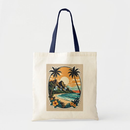 Aloha Retro Beach Tasche (Vorne)