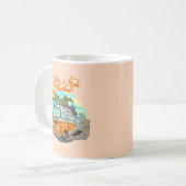 Aloha Retro Surf Van Kaffeetasse (Vorderseite Links)