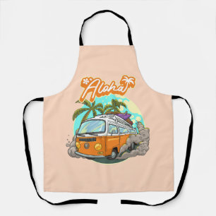 Aloha Retro Surf Van Schürze