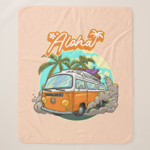 Aloha Retro Surf Van Sherpadecke