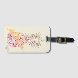 Aloha rosa Ananas-Taschen-Umbau Gepäckanhänger