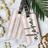 Aloha | Rosa Personalisiert Gepäckanhänger