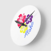 Aloha Runde Wanduhr (Winkel)