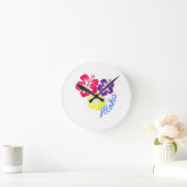 Aloha Runde Wanduhr (Zuhause)