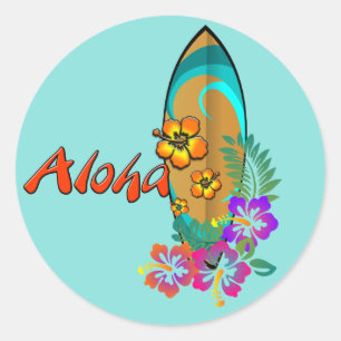 Aloha Runder Aufkleber