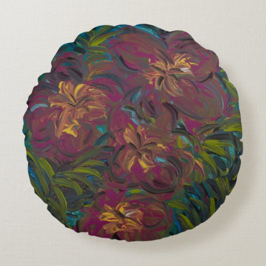 Aloha Rundes Kissen (Vorderseite)