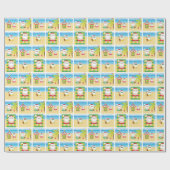 Aloha Santa Claus Wrapping Paper Geschenkpapier (Flach)