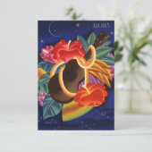 Aloha Save the Date Tropical Night Hawaii (Stehend Vorderseite)