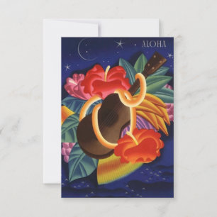Aloha Save the Date Tropical Night Hawaii