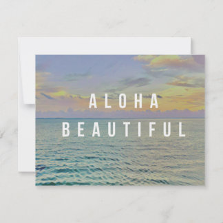 Aloha Schöne Haena Grußkarte Mitteilungskarte