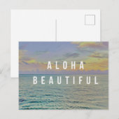 Aloha Schöne Haena Meer Postkarte (Vorne/Hinten)