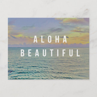 Aloha Schöne Haena Meer Postkarte