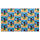 Aloha schwarzes Labrador Stoff (Yard (91,4 cm))