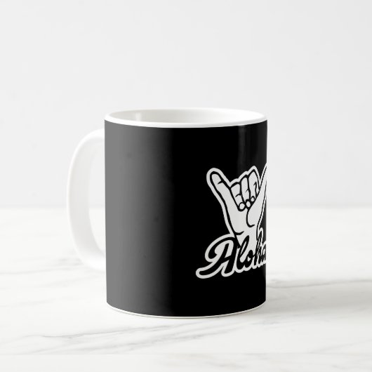 Aloha Shaka Hand, Hang Loose sign Kaffeetasse (Vorderseite Links)