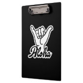 Aloha Shaka Hand, Hang Loose sign Klemmbrett (Links)
