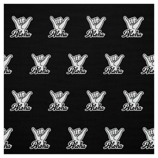 Aloha Shaka Hand, Hang Loose sign Stoff (Muster)