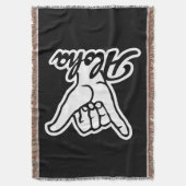 Aloha Shaka Hand, Hang Loose-Zeichen Decke (Vorderseite Vertikal)