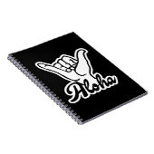 Aloha Shaka Hand, Hang Loose-Zeichen Notizblock (Rechte Seite)