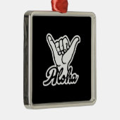Aloha Shaka Hand, Hang Loose-Zeichen Ornament Aus Metall (Rechts)