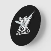 Aloha Shaka Hand, Hang Loose-Zeichen Runde Wanduhr (Winkel)