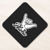 Aloha Shaka Hand, Hang Loose-Zeichen Untersetzer (Vorderseite)