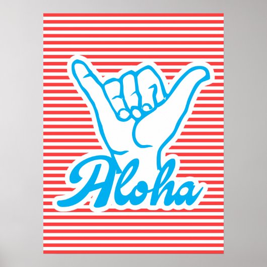 Aloha, Shaka Hand Poster (Vorne)