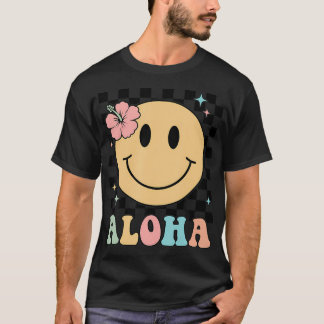Aloha Shirt Happy Face Vacation Männer Frauen Kind