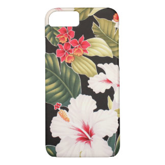 Aloha Shirt Hibiskus Black Case-Mate iPhone Hülle