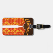 Aloha Shirt Tourist Tag Gepäckanhänger (Vorderseite horizontal)