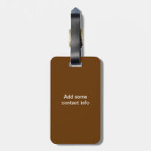 Aloha Shirt Tourist Tag Gepäckanhänger (Rückseite vertikal)