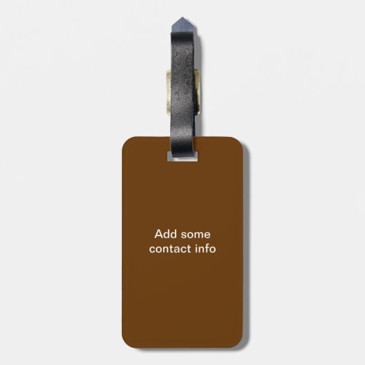 Aloha Shirt Tourist Tag Gepäckanhänger (Rückseite vertikal)