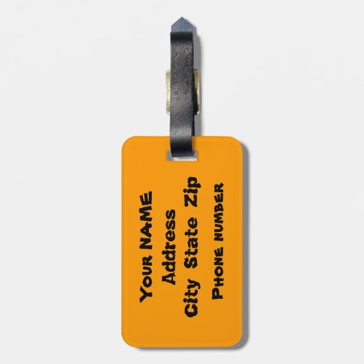 Aloha Sie Gepäckanhänger (Rückseite vertikal)