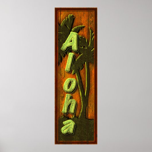 Aloha Sign Poster (Vorne)