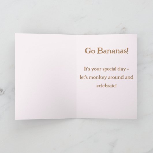 Aloha Sock Monkey Geburtstagkarte Einladung (Innenseite)