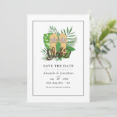Aloha Sommer Strandhochzeit Termin vormerken Save The Date (Stehend Vorderseite)