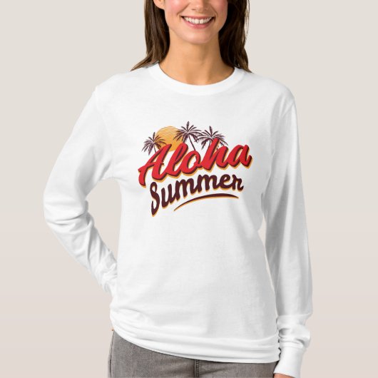 Aloha Sommer T-Shirt (Vorderseite)