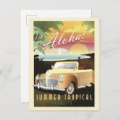 Aloha! Sommer-Tropenparadies Postkarte (Vorne/Hinten)