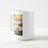 Aloha! Sommer-tropisches Paradies Kaffeetasse (Vorderseite Links)