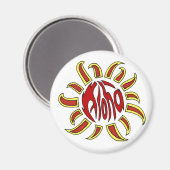 Aloha-Sonnenmagnet Magnet (Vorderseite/Rückseite)